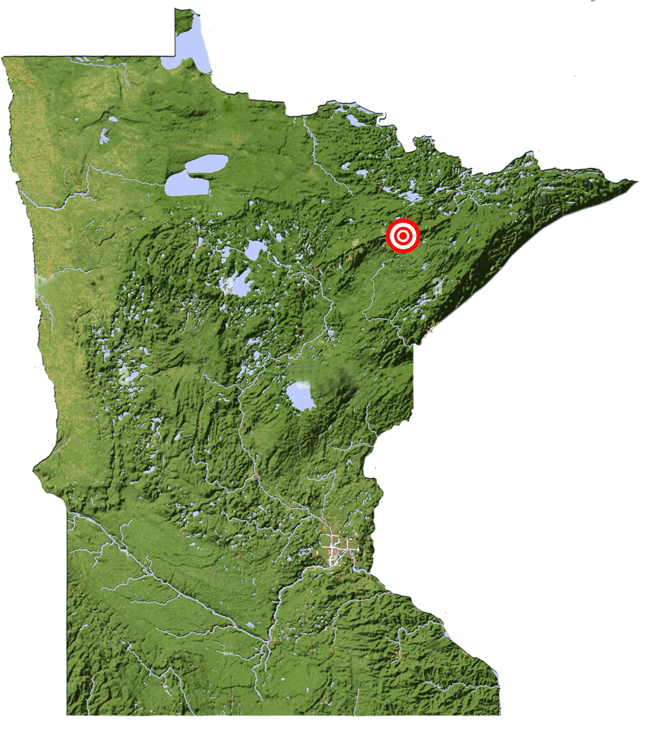 NorthMet on the map of Minnesota